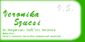 veronika szucsi business card